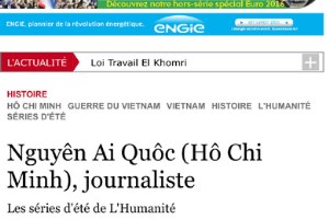Journalist Nguyen Ai Quoc (Ho Chi Minh) through French historian’s eyes