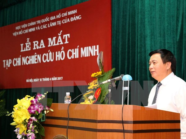 Prof, Dr. Nguyen Xuan Thang, Member of the Party Central Committee,
            Party Secretary and President of Ho Chi Minh National Academy of Politics (Source: VNA)