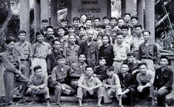 A documentary photo on President Ho Chi Minh at an emulation congress