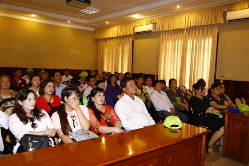 Visitors watched documentary films about Uncle Ho