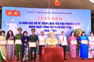 Hanoi Ward commemorates President Ho Chi Minh’s visit