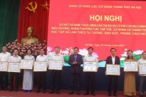 Hanoi: Party organizations see basic changes in studying and following Uncle Ho