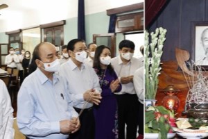 State leader offers incense in tribute to President Ho Chi Minh