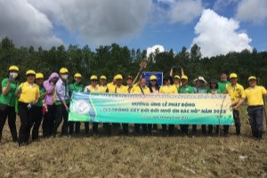 Overseas Vietnamese participate in planting trees to show gratitude to Uncle Ho