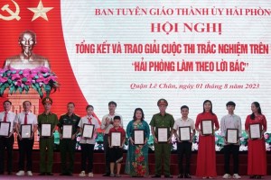 Internet multiple-choice contest on “Hai Phong follows Uncle Ho's sayings" reviewed