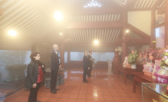 African Ambassadors visit Ho Chi Minh Temple on Tan Vien Mountain